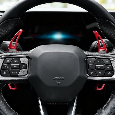 For 2024 2025 2026 Mustang Steering Wheel Shift Paddle Extensions, Aluminum Alloy Paddle Shifter for Mustang GT & EcoBoost, Car Steering Wheel Gear Paddles Accessories (blue) in Saudi Arabia