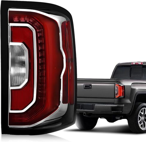 مصباح خلفي LED متوافق مع مجموعة مصابيح عكس الفرامل الخلفية 2016 2017 2018 GMC Sierra 1500 Denali SLT استبدال OEM#84365930 84233587 جانب السائق الأيسر in Kuwait