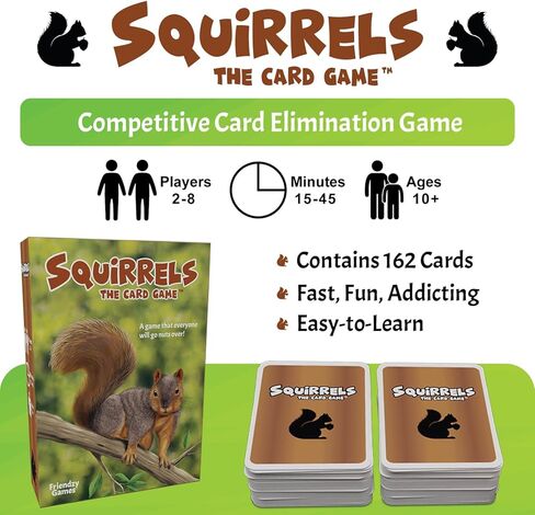 Squirrels The Card Game - Family Card Game, Fast and Fun, Easy-to Learn for Ages 10+, 2-8 Players in Saudi Arabia