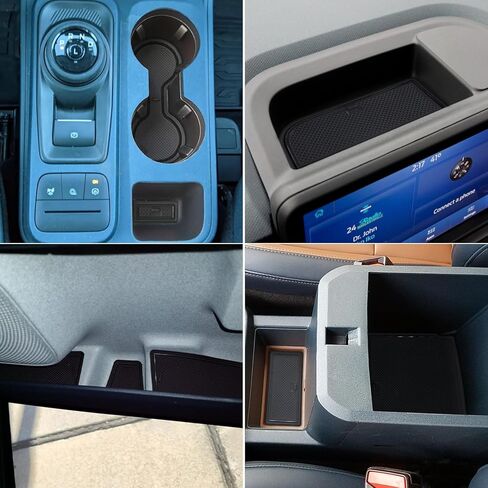 Center Console Liner Fit for Ford Maverick Accessories 2022-2024 2025 Cup Holder Insert Door Slot Coaster Interior Pocket Anti Dust Mat, Not for 2025 Model with Wireless Charger, 21pcs (Orange) in Saudi Arabia