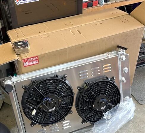 3 Row All Aluminum Radiator Shroud 2 X 12 Fans Compatible with 1978-1988 G-Body Monte Carlo El Camino Regal Cutlass 79 80 81 82 83 84 85 86 87 in Saudi Arabia
