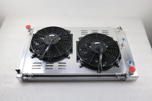 3 Row All Aluminum Radiator Shroud 2 X 12 Fans Compatible with 1978-1988 G-Body Monte Carlo El Camino Regal Cutlass 79 80 81 82 83 84 85 86 87 in Saudi Arabia