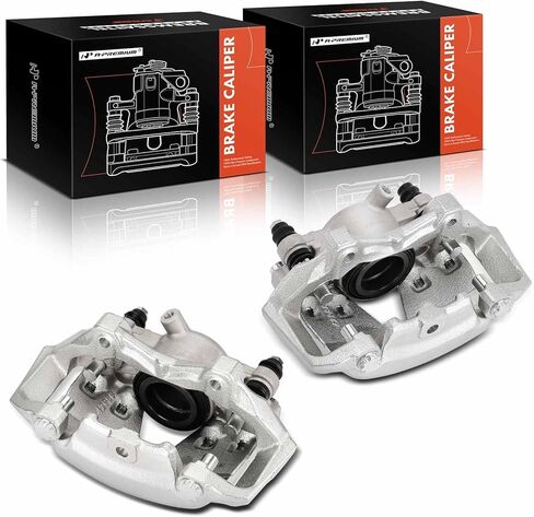 A-Premium Disc Brake Caliper Assembly with Bracket Compatible with Mercedes-Benz C350 2009-2014, E250 2014-2016, E350, E400, SLC300/SLK300 - Front Driver and Passenger, 2-PC Set in Saudi Arabia