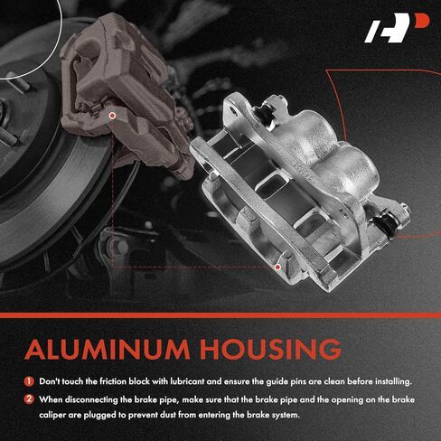 A-Premium Front & Rear Disc Brake Calipers with Ceramic Pads Compatible with Toyota Venza 2009-2016, 12-PC Set in Saudi Arabia