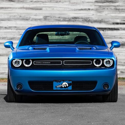 صورة iPick للوحة ترخيص معدنية من الألومنيوم برسومات زرقاء خاصة من Mopar Motor Sports - مرخصة رسميًا in Saudi Arabia