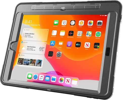 New Trent iPad 9th Generation, 8th Generation, 7th Generation Stronger Kickstand Full Body case with Rotational Hand Strap & Screen Protector 2021 2020 2019 in Saudi Arabia