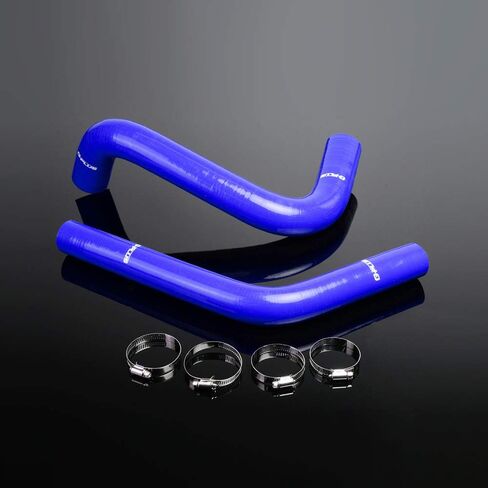 PIT66 Silicone Radiator Hose Kit,Compatible with 1960-1962 Chevy C/K Truck Pickup C10 Black with Clamps in Saudi Arabia