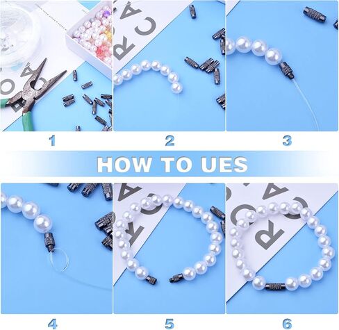 25Pieces Gun Black Screw Twist Clasps Brass Barrel Tube Fastener Cord End Caps Jewelry Clasps Decorative Accessories for DIY Bracelet Necklace Craft Supplies Jewelry Making in Saudi Arabia