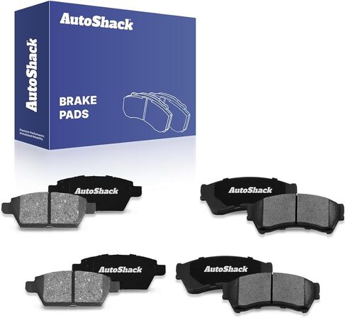 AutoShack Front & Rear Ceramic Brake Pad Set Replacement for 2006-2012 Ford Fusion 2007-2012 Lincoln MKZ 2006-2011 Mercury Milan 2006 Lincoln Zephyr 8-PC in Saudi Arabia