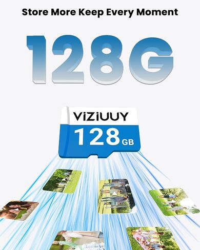 بطاقة SD VIZIUUY Micro 64GB لكاميرات الأمان، قراءة 90 ميجابايت/ثانية، كتابة 25 ميجابايت/ثانية، بطاقة ذاكرة لكاميرات الأمان الشمسية الداخلية والخارجية، كاميرا الحركة، كاميرا داش (64 جيجابايت) in Kuwait