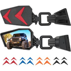 مرايا JOYTUTUS Wrangler معطلة للأبواب متوافقة مع Wrangler JK TJ 1997-2018، سهلة التركيب وسريعة التحرير ولا تهتز وتتذبذب مرايا جانبية بدون أبواب من Wrangler للأبواب الآمنة خارج القيادة (غير مناسبة JL) in Kuwait