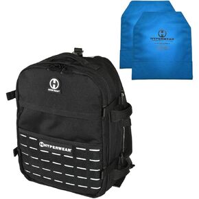 HYPERWEAR Hyper Ruck: حقيبة ظهر Rucking - 3 أطباق/أكمام كمبيوتر محمول - حقيبة تدريب يومية لتدريبات القوة، للسفر، EDC (20 لتر) in Kuwait