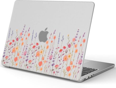 Idocolors Compatible with MacBook Air 13 inch Case 2022 2021 2020 2019 2018 Release M1 A2337 A2179 A1932, Matt Plastic Frosted Hard Shell for MacBook Air 13.3 inch Case, Floral_A in Saudi Arabia