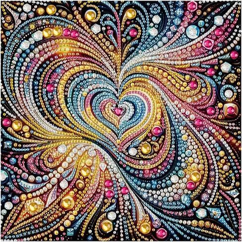 hill froeistung Special Shape Love Diamond Art Painting Kits for Adults,Valentine's Day Diamond Art Kits for Beginners,Diamond Art Kits for Home Decor12×12inch/30×30cm in Saudi Arabia