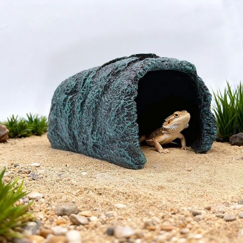 BNOSDM Reptile Hideout,Tortoise Hide Cave,Resin Rock,Bearded Dragon Hideaway,Turtle Basking Platform,Reptiles Habitat Decor Tank Accessories for Lizards Gecko Snakes Chameleon Frogs in Saudi Arabia