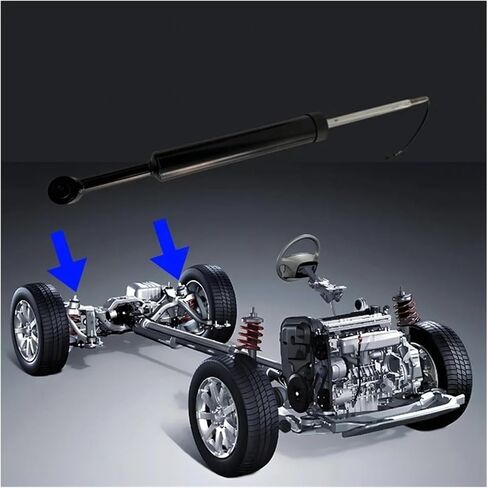 2PC Rear Rear Shock Absorbers With Electric Compatible For Maserati Quattroporte Ghibli 2014-2018 670105403 in Saudi Arabia