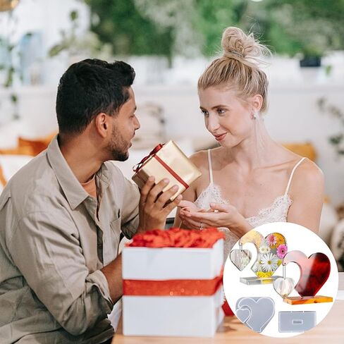 Large Photo Frame Resin Molds, Heart Shape Silicone Molds DIY Picture Frame Display for Resin Art Crafts Table Home Decor Gift in Saudi Arabia