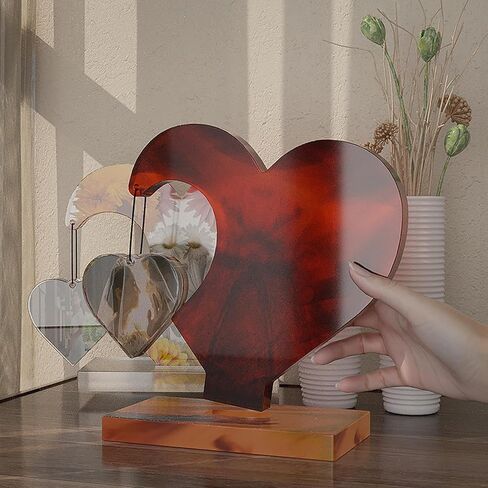 Large Photo Frame Resin Molds, Heart Shape Silicone Molds DIY Picture Frame Display for Resin Art Crafts Table Home Decor Gift in Saudi Arabia