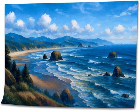 VETEB Paint by Numbers Kit for Adults Beginner Historic Wooden Powerhouse Called Crystal Mill Colorado DIY Painting on Canvas by Numbers Acrylic Oil Painting for Home Decor Gifts 16"x20" in Kuwait
