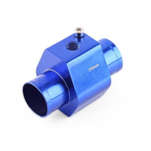 26mm - 40mm Universal Water Temp Joint Pipe, Aluminum Water Temp Temperature Joint Pipe Sensor Gauge Radiator Hose Adapter(26mm) in Saudi Arabia