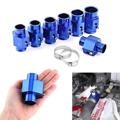 26mm - 40mm Universal Water Temp Joint Pipe, Aluminum Water Temp Temperature Joint Pipe Sensor Gauge Radiator Hose Adapter(26mm) in Saudi Arabia
