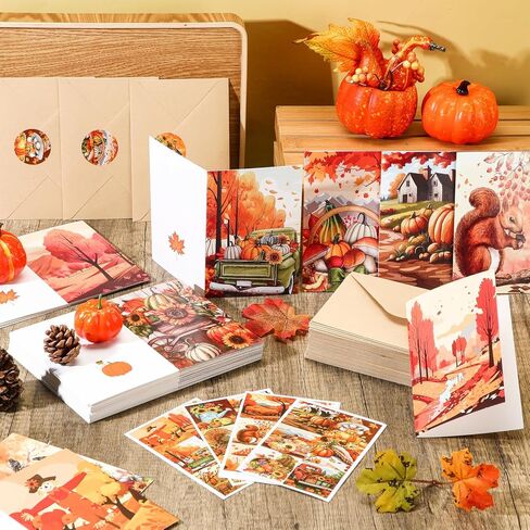 Tenceur 24 Sets Christmas Tree Cards with Envelopes Set Christmas Greeting Cards Bulk Happy Holiday Postcards for Winter Season Gift Xmas New Year Party Favors, 24 Designs in Saudi Arabia