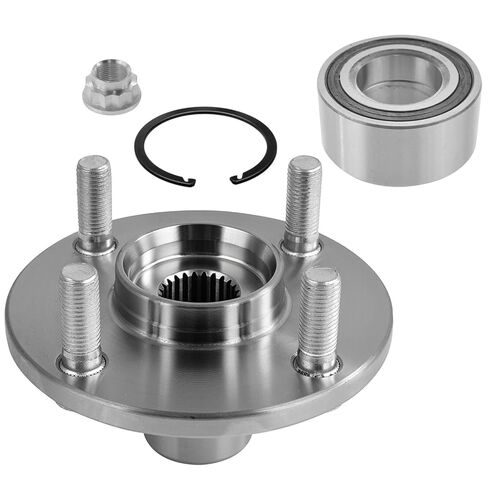 محور ديترويت - 4 قطع محامل العجلات الخلفية الأمامية ومجموعة المحاور لسيارة Toyota Echo 2000-2005، 2004-2006 Scion xA xB، 4 العروات مع ABS in Kuwait