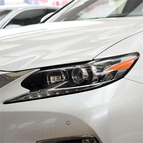 متوافق مع Lexus ES ES200 ES250 ES300 ES300h 2015 2016 2017 أدوات السيارة تحل محل غطاء المصباح الشفاف لأضواء الكمبيوتر (قطعتان من اليسار واليمين) in Saudi Arabia