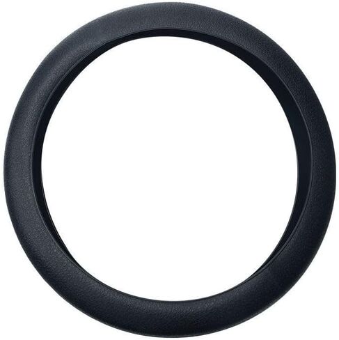 Universal Auto Parts Silicone Steering Wheel Cover - Snug Fit, Durable & Easy-Clean for Most Cars (Up to 16" Diameter)-Black in Saudi Arabia
