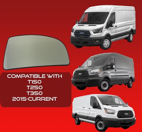 استبدال مرآة النقطة العمياء لمرآة الرؤية الجانبية لسيارة Ford 2015 Transit T150 T250 T350 Van - ملحقات من Utopicar (جانب الركاب الأيمن) in Kuwait