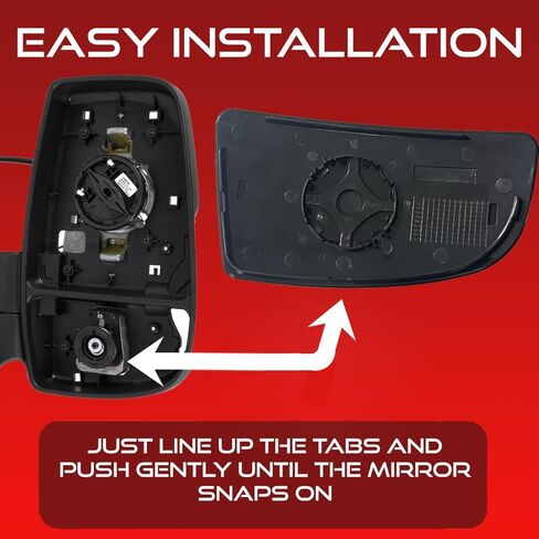 استبدال مرآة النقطة العمياء لمرآة الرؤية الجانبية لسيارة Ford 2015 Transit T150 T250 T350 Van - ملحقات من Utopicar (جانب الركاب الأيمن) in Kuwait