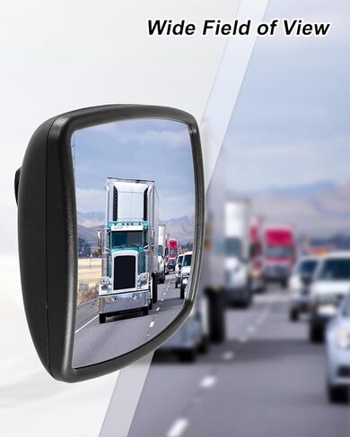 Upper Door Mirror Compatible with International Durastar Workstar Prostar Lonestar 2002–2023, Truck Main Rear View Mirror, Universal Left & Right, Wide Angle in Saudi Arabia