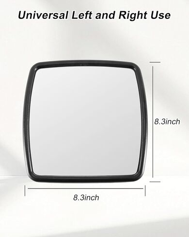 Upper Door Mirror Compatible with International Durastar Workstar Prostar Lonestar 2002–2023, Truck Main Rear View Mirror, Universal Left & Right, Wide Angle in Saudi Arabia
