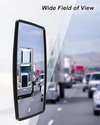 Upper Door Mirror Compatible with International Durastar Workstar Prostar Lonestar 2002–2023, Truck Main Rear View Mirror, Universal Left & Right, Wide Angle in Saudi Arabia