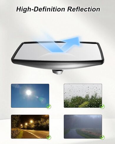 Upper Door Mirror Compatible with International Durastar Workstar Prostar Lonestar 2002–2023, Truck Main Rear View Mirror, Universal Left & Right, Wide Angle in Saudi Arabia