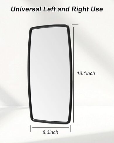 Upper Door Mirror Compatible with International Durastar Workstar Prostar Lonestar 2002–2023, Truck Main Rear View Mirror, Universal Left & Right, Wide Angle in Saudi Arabia