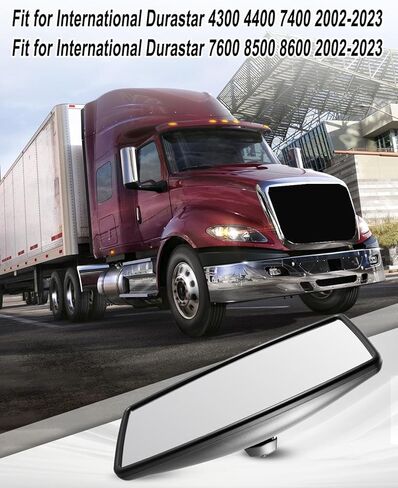 Upper Door Mirror Compatible with International Durastar Workstar Prostar Lonestar 2002–2023, Truck Main Rear View Mirror, Universal Left & Right, Wide Angle in Saudi Arabia