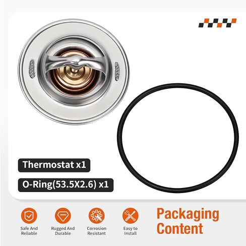 Thermostat W/O-Ring (O-Ring Only 53.5X2.6) For Kawasaki Versys Ninja Vulcan 800 900 1000 1200 1500 1700 2000 ZX750 ZX1000 ZR900 KLZ1000 KRF1000 1996-2024 49054-0004 49054-1067 in Saudi Arabia