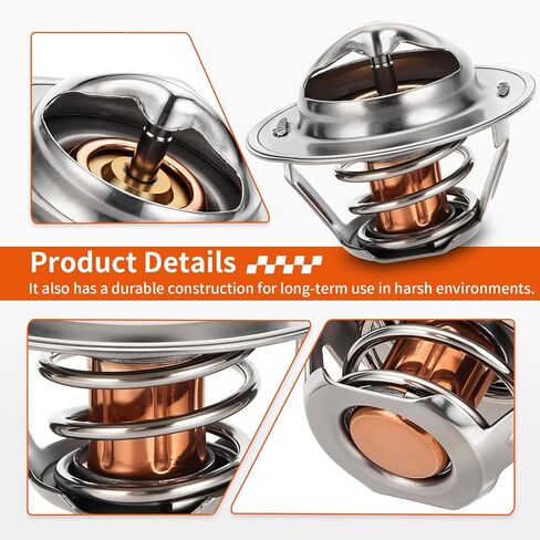 Thermostat W/O-Ring (O-Ring Only 53.5X2.6) For Kawasaki Versys Ninja Vulcan 800 900 1000 1200 1500 1700 2000 ZX750 ZX1000 ZR900 KLZ1000 KRF1000 1996-2024 49054-0004 49054-1067 in Saudi Arabia