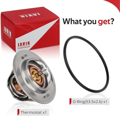 JAVIK Thermostat & O-Ring (O-Ring Only 53.5x2.6) For Kawasaki V-ersys Ninja V-ulcan 800 900 1000 1200 1500 1700 2000 ZX750 ZX1000 ZR900 KLZ1000 KRF1000 1996-2024 O.E.M# 49054-0004 49054-1067 in Saudi Arabia