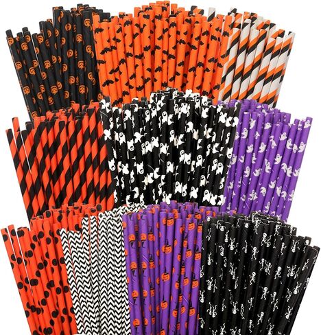 500 Pieces Christmas Paper Straws 8 Styles Disposable Red and Green Paper Straws Stripe Chevron Bicolor Stripe Dot Chevron Straw Mix for Christmas Supplies and Party Favors in Saudi Arabia