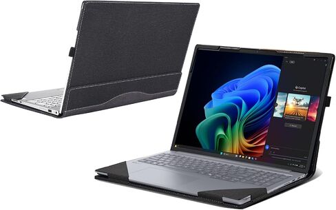Laptop Case for Lenovo ThinkBook 16 G7 QOY Laptop [not Compatible with Any Other Model] ， 2 in 1 PU Leather Inside Pocket Cover (Wine red) in Saudi Arabia