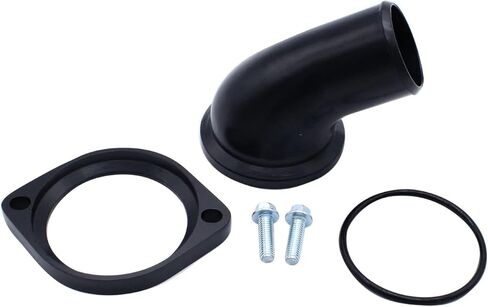 1 Set SHLPDFM Polished Aluminium Black 45° Water Neck & 160° Thermostat kit Compatible with Ls1, Ls2, Ls3, Ls7, Ls9, Lsa, L76, L92 Chevy (gm) Engines in Saudi Arabia