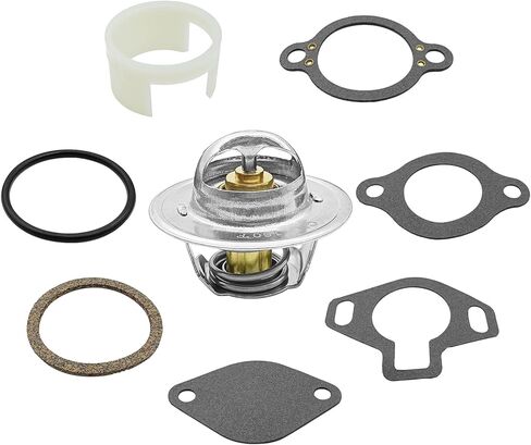 طقم ترموستات 160 درجة مع غلاف بلاستيكي يحل محل 807252Q5 متوافق مع محركات Mercruiser 4.3L 5.0L 5.7L 7.4L 8.2L GM البحرية 1987-2016 in Saudi Arabia