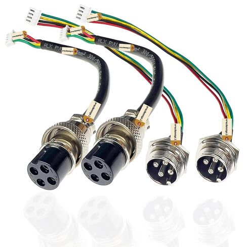 Lsgoodcare 4Pcs GX12-2pin Male Female Aviation Connector Power Electrical Terminal Socket Cable to 2.54MM Terminal 12MM 2Din Aviation Plug Sockets Cable to XH2.54MM Connector ﻿﻿ in Saudi Arabia