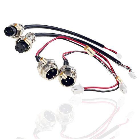 Lsgoodcare 4Pcs GX12-2pin Male Female Aviation Connector Power Electrical Terminal Socket Cable to 2.54MM Terminal 12MM 2Din Aviation Plug Sockets Cable to XH2.54MM Connector ﻿﻿ in Saudi Arabia
