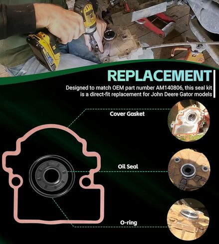 for John Deere Breke Seal Kit, AM140806 Wet Park Brake Seal Kit fits John Deere Gator XUV 625i 825i 855D 835M 865R Utility Vehicles, AM140806 Parking Brake Seal Kit in Saudi Arabia