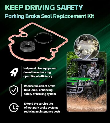 for John Deere Breke Seal Kit, AM140806 Wet Park Brake Seal Kit fits John Deere Gator XUV 625i 825i 855D 835M 865R Utility Vehicles, AM140806 Parking Brake Seal Kit in Saudi Arabia