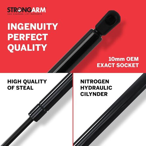 Strongarm 23 Inch Extended Length Automotive Replacement Hatch Lift Support for 1996-2002 Toyota 4Runner; Part #C4286 Black in Saudi Arabia