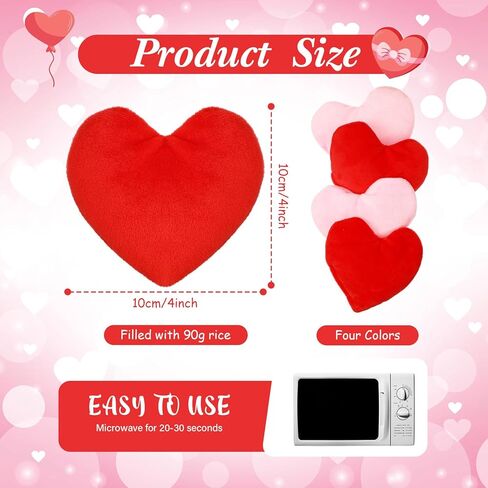 4 Pcs Microwave Hand Warmers Reusable Flannel Hand Warmers with Rice Microwavable Hand Warmers Cold Heating Pack Rice Therapy Bag for Colleagues Stocking Stuffer in Saudi Arabia